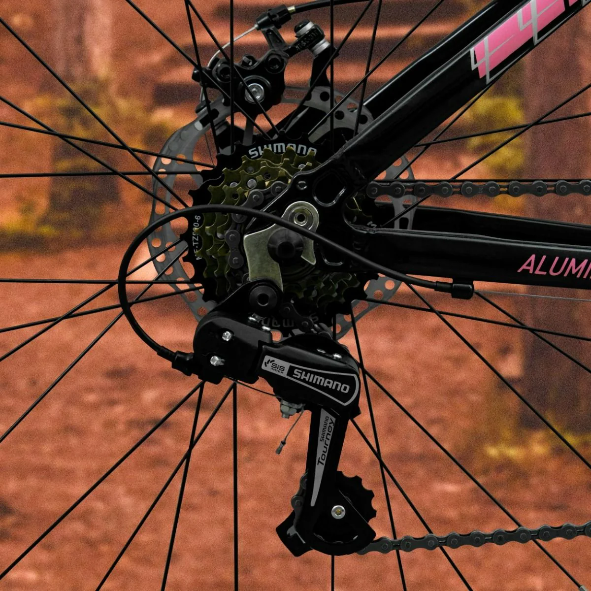Oxford Bicicleta Aro 27.5 Emerald Mujer Negro/Fucsia - Image 4