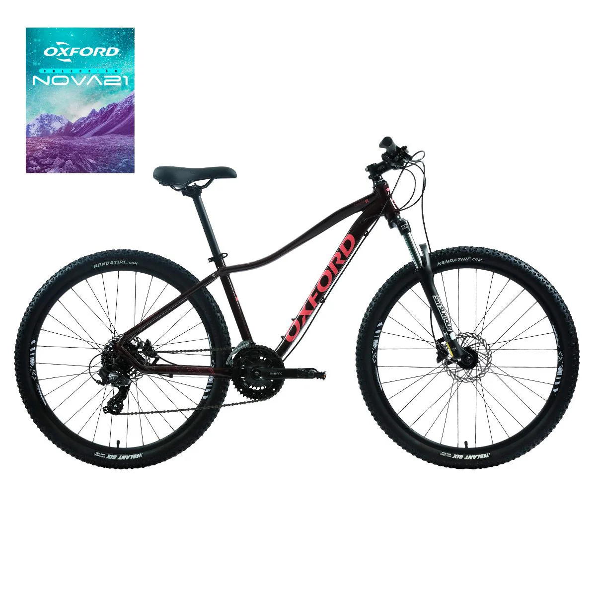 Oxford Bicicleta Aro 29 Aura 5 Burdeo - Image 2