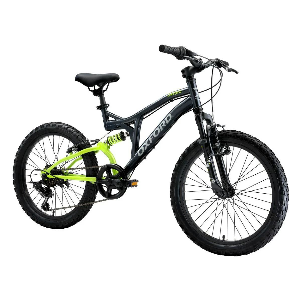 Oxford Bicicleta Infantil Drako Doble Suspensión Aro 20 Negro/Verde - Image 2