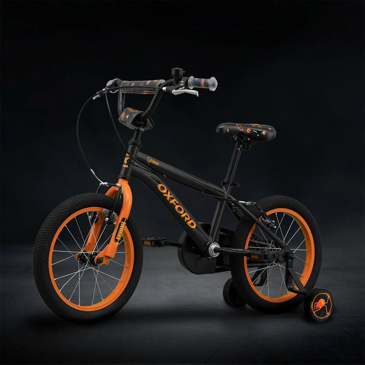 Oxford Bicicleta Infantil Spine Aro 16 Grafito/Naranjo - Image 3