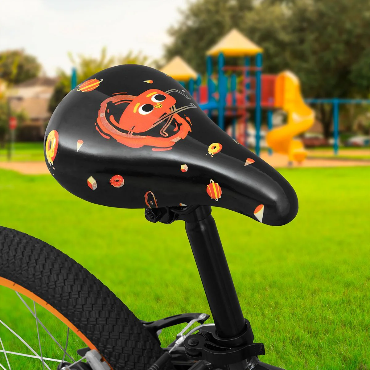 Oxford Bicicleta Infantil Spine Aro 16 Grafito/Naranjo - Image 5