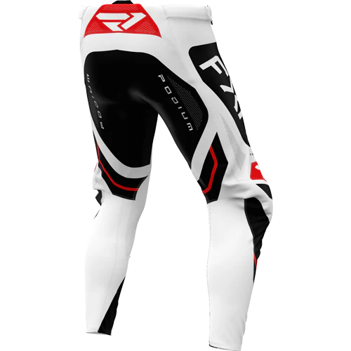 Pantalón Fxr Podium Relay 26 White/Black/Red - Image 2