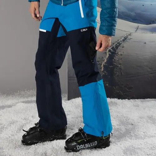 Pantalón Impermeable CMP Hombre Unlimitech 3-Layer Black/Blue - Image 5