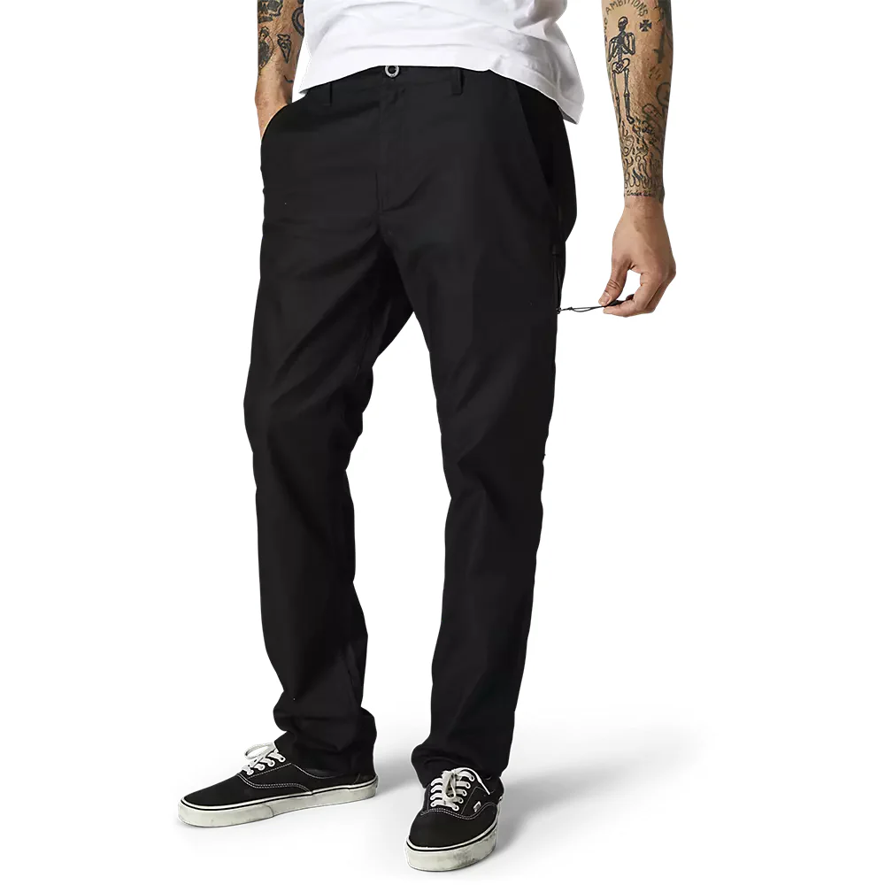 Pantalon Lifestyle Essex Slim Elastico Negro Fox - Image 3