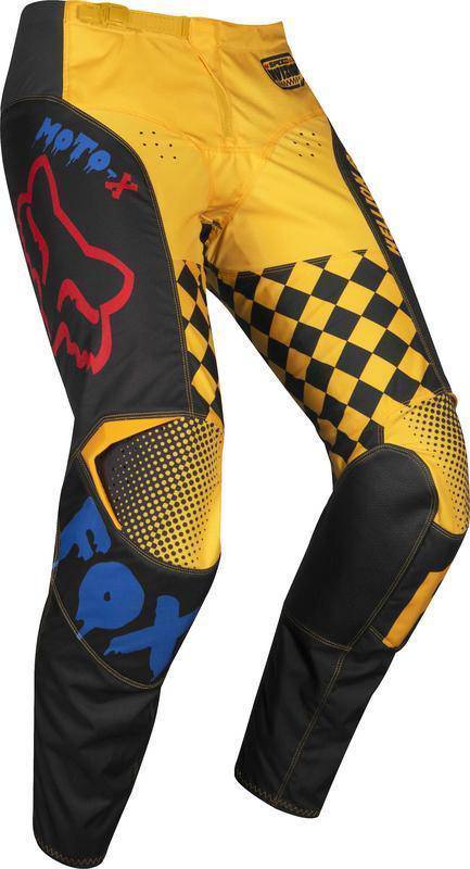 Pantalon Moto 180 Czar Negro Amarillo Fox Racing. - Image 2