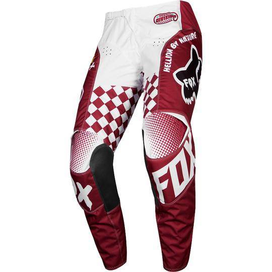 Pantalon Moto 180 Czar Rojo Vivo Fox Racing.