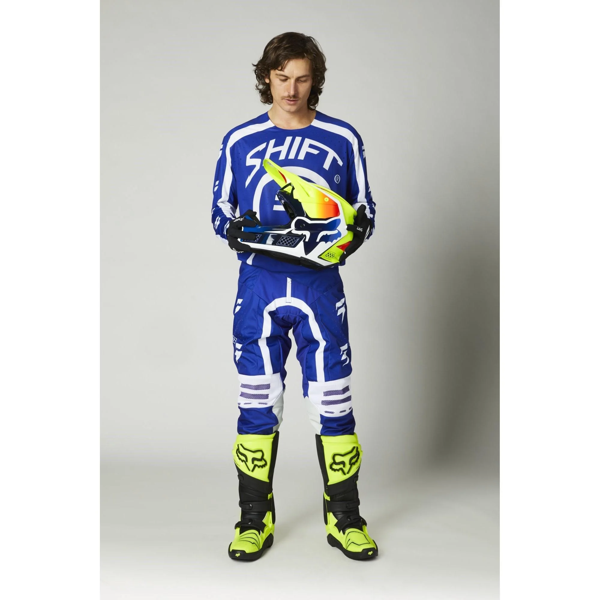 Pantalon Moto 3Lack Label Curv Azul Shift - Image 2