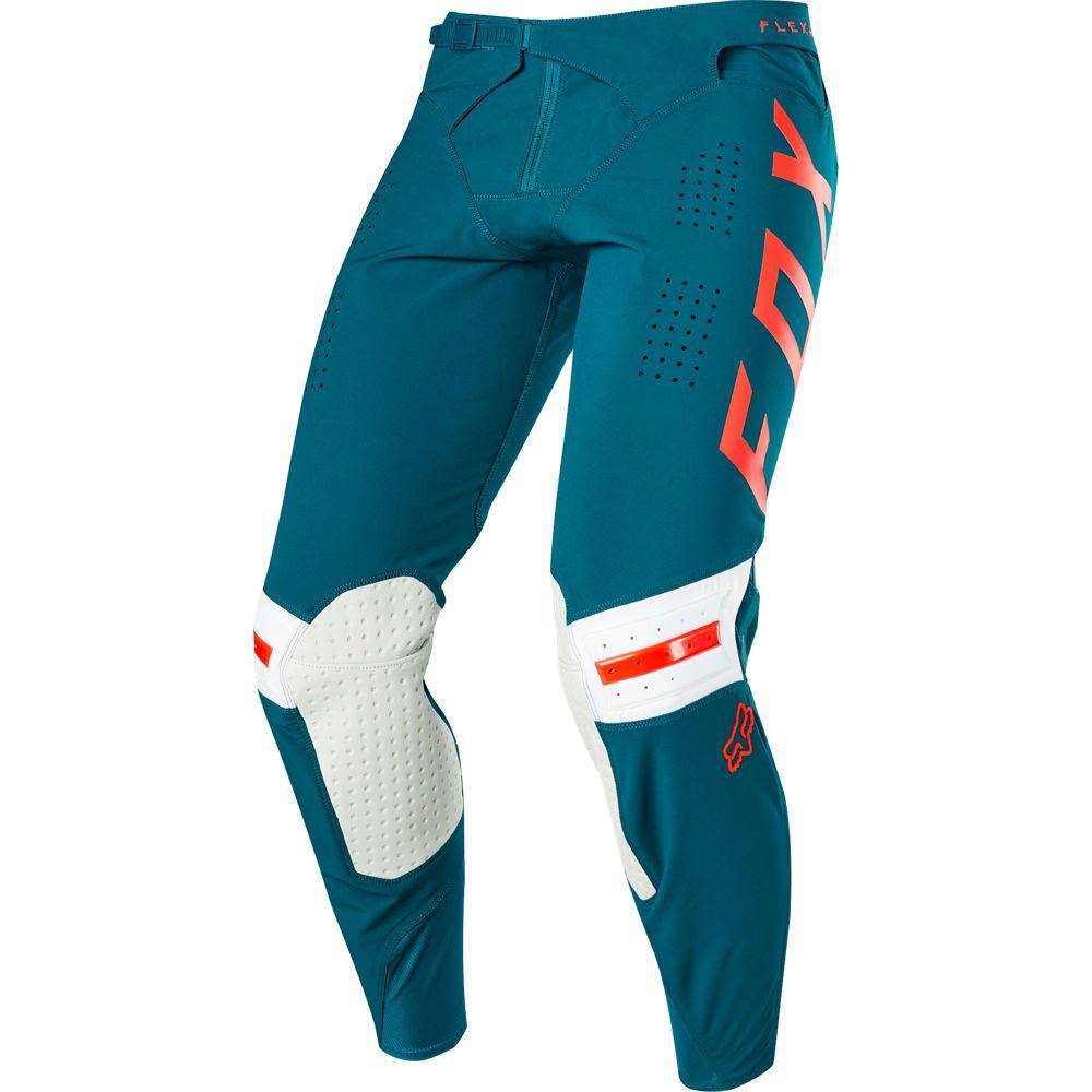Pantalon Moto Flexair Preest Verde Azulado Fox Racing.