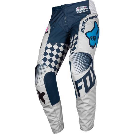 Pantalon Moto Infantil 180 Czar Gris Fox Racing.