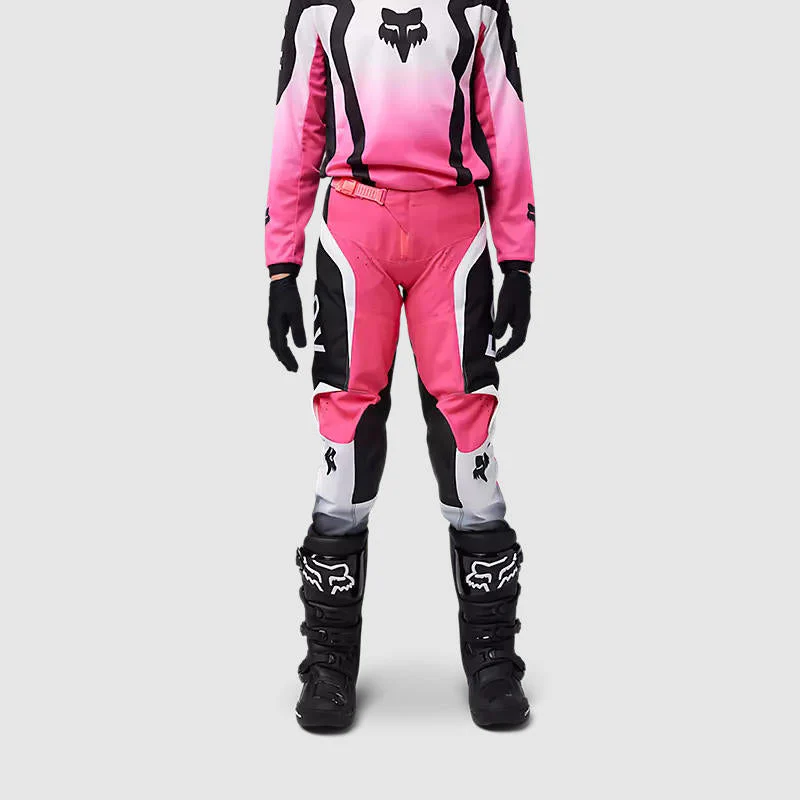 Pantalon Moto Mujer 180 Blackout  Negro/Rosado Fox - Image 3