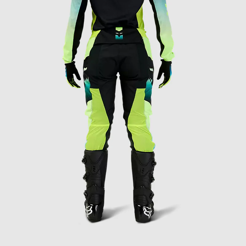 Pantalon Moto Mujer 180 Flora Negro/Amarillo Fox - Image 4