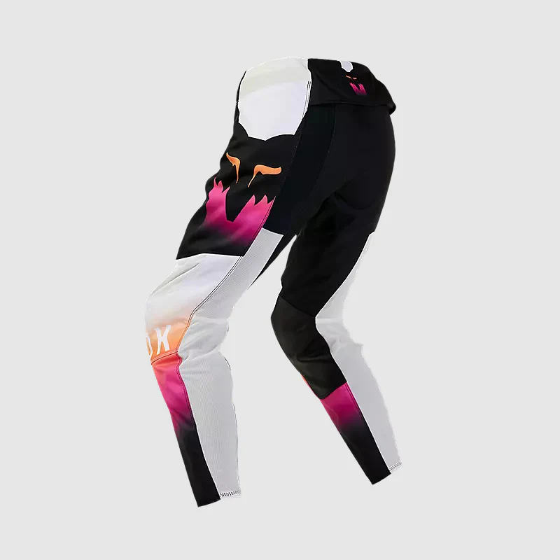 Pantalon Moto Mujer 180 Flora Negro/Rosado Fox - Image 2
