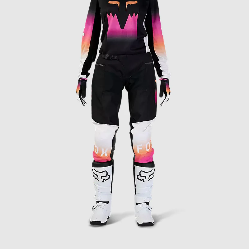 Pantalon Moto Mujer 180 Flora Negro/Rosado Fox - Image 3