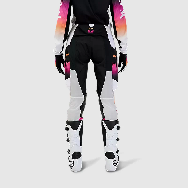 Pantalon Moto Mujer 180 Flora Negro/Rosado Fox - Image 4