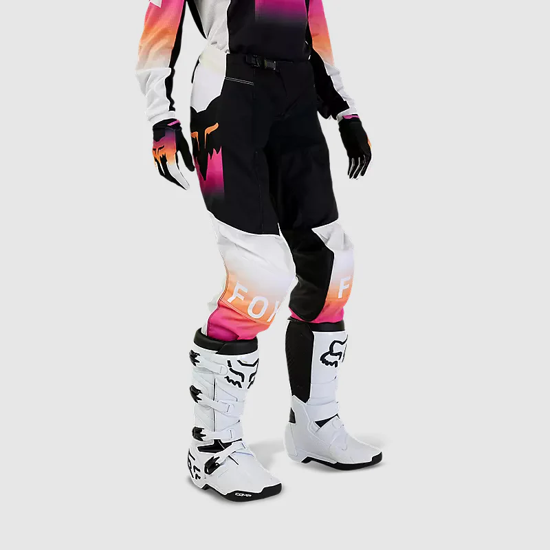 Pantalon Moto Mujer 180 Flora Negro/Rosado Fox - Image 5