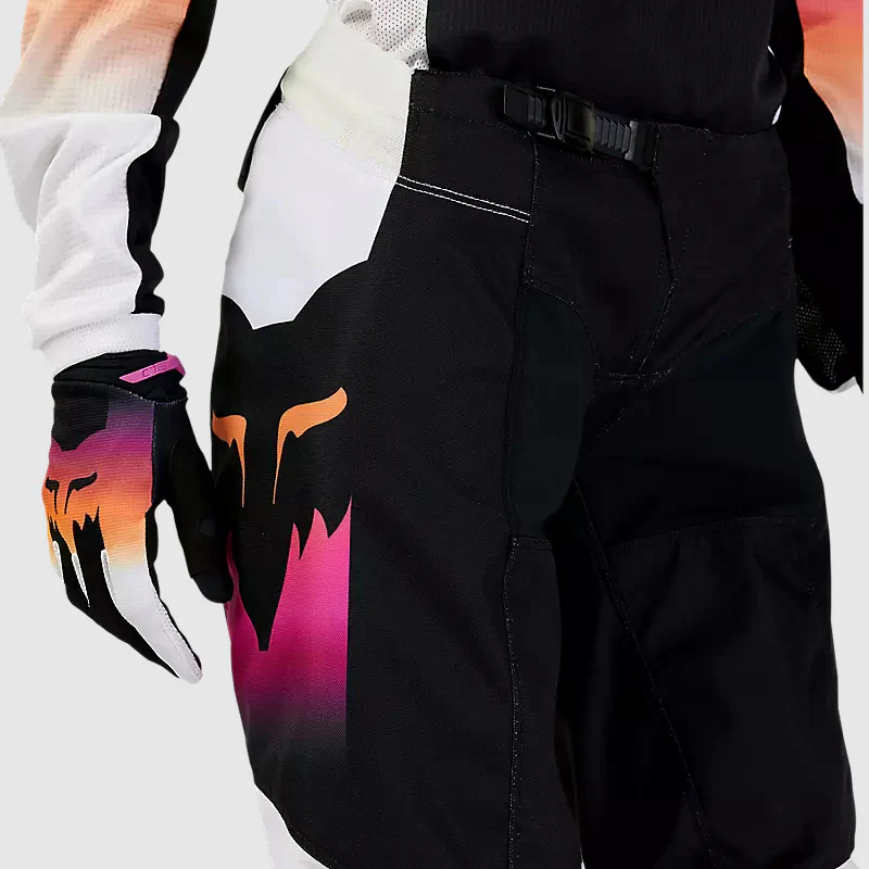 Pantalon Moto Mujer 180 Flora Negro/Rosado Fox - Image 6