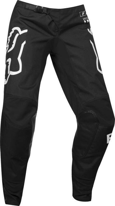 Pantalon Moto Mujer 180 Mata Negro Blanco Fox Racing. - Image 3
