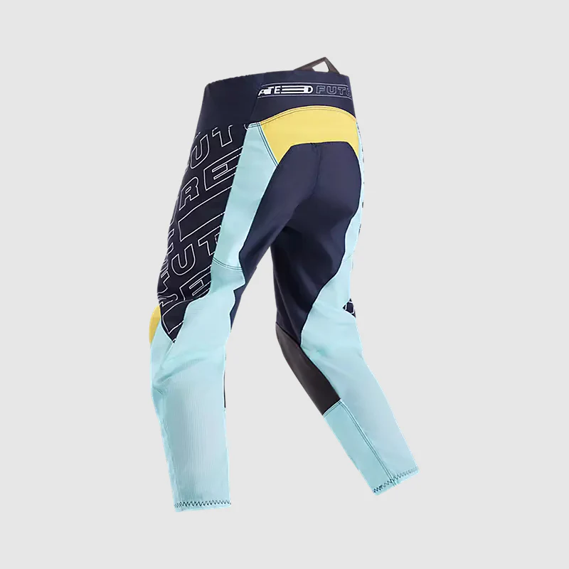 Pantalon Moto Niño 180 Elevated Azul Fox - Image 2