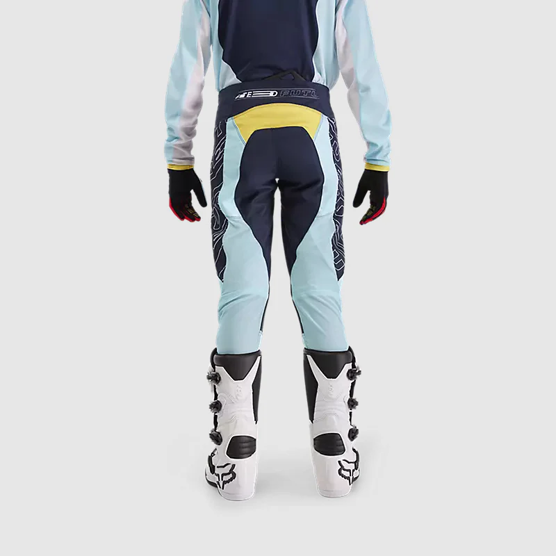 Pantalon Moto Niño 180 Elevated Azul Fox - Image 4