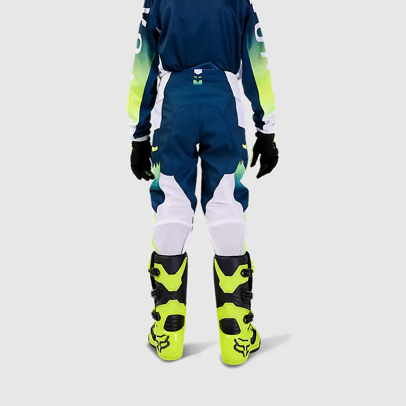 Pantalon Moto Niño 180 Flora Petroleo/Blanco Fox - Image 4
