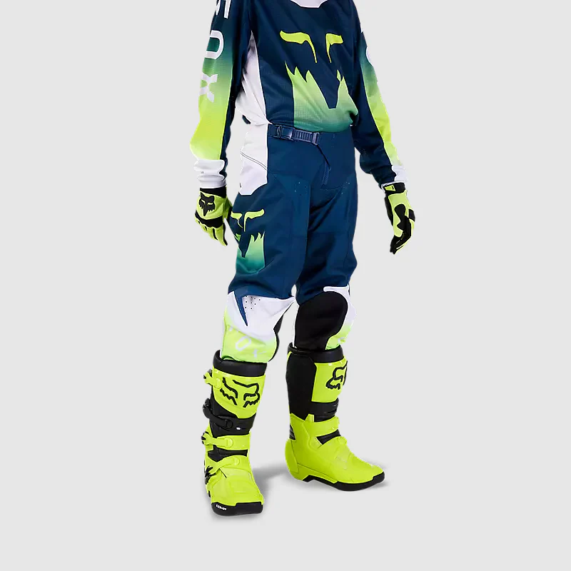 Pantalon Moto Niño 180 Flora Petroleo/Blanco Fox - Image 5