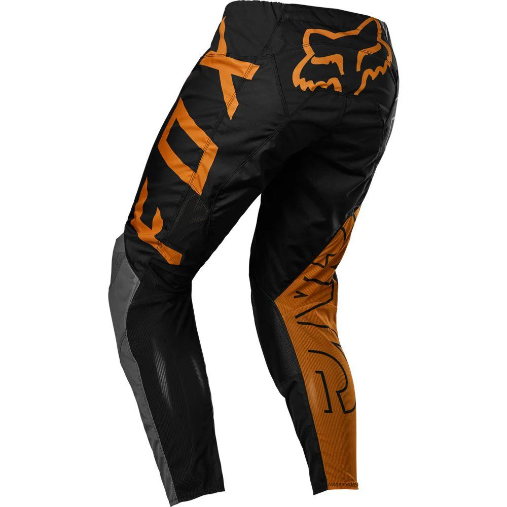 Pantalon Moto Niño 180 Skew Negro/Dorado Fox - Image 3