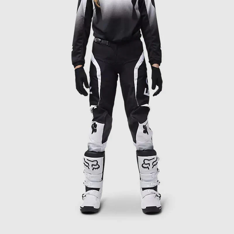 Pantalon Moto Niño Fox 180 Lean Negro/Blanco - Image 4