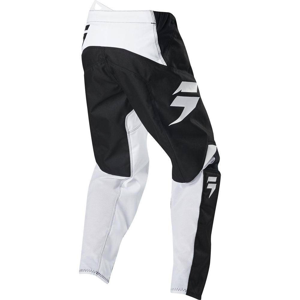 Pantalon Moto Niño White Race Negro/Blanco 2020 Shift - Image 2