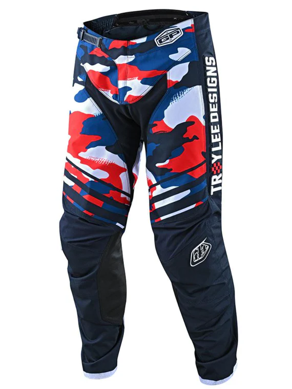 Pantalones Gp Formula Camo Rojo/Azul/Blanco Troy Lee Designs