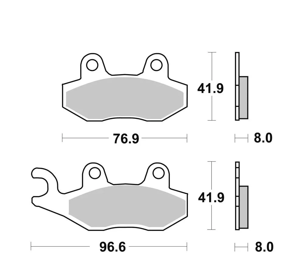Pastillas de freno traseras sinterizadas 07YA21SA para Triumph Speed triple | Brembo - Image 2