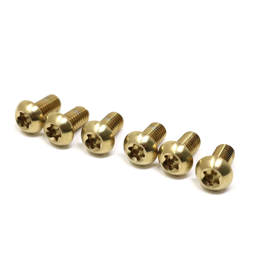 Pernos a2z Titanio para disco 6pcs Dorados
