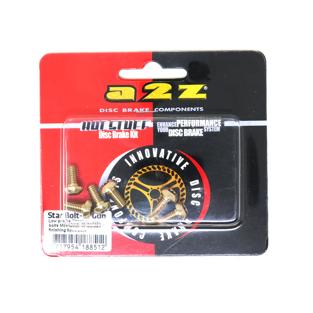 Pernos a2z Titanio para disco 6pcs Dorados - Image 3