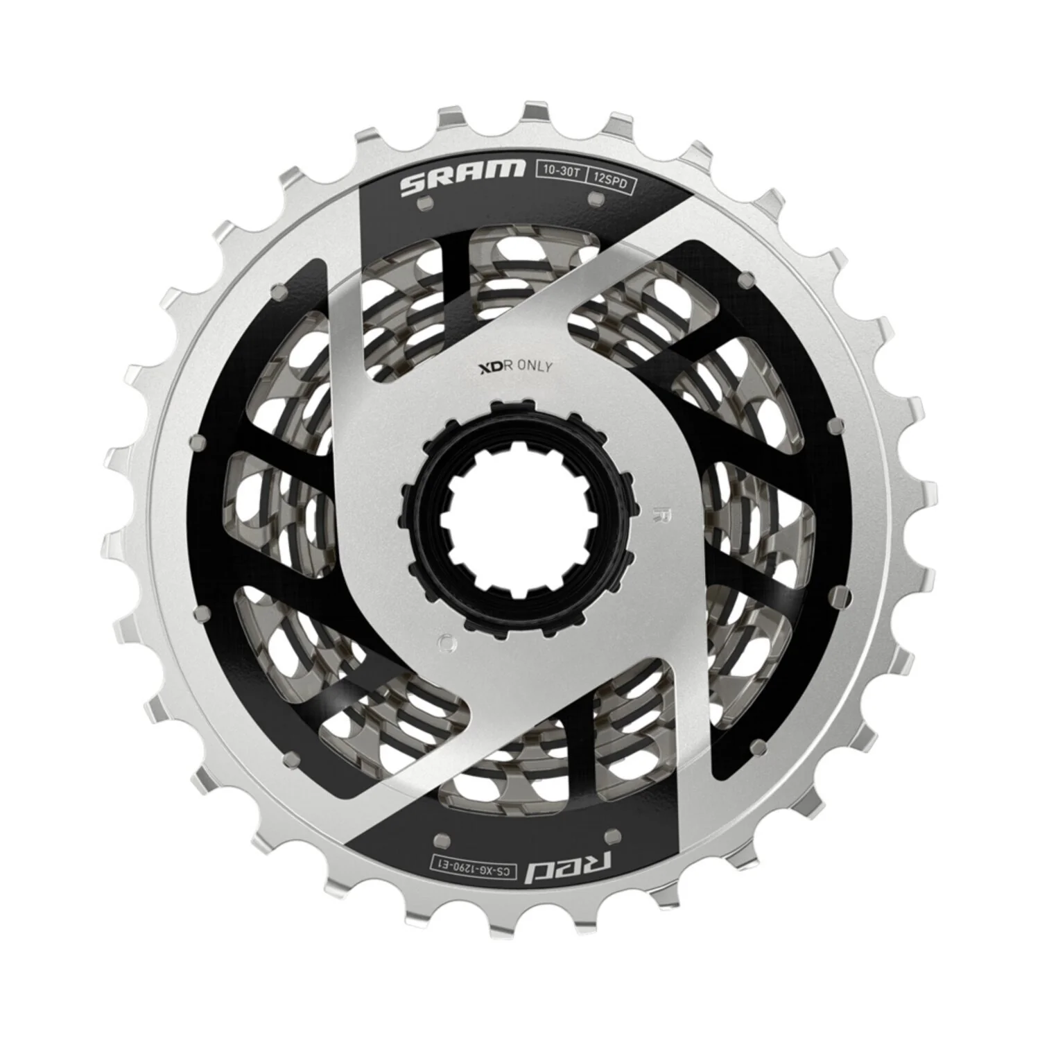 Piñón SRAM RED XDR XG1290 E1 X-DOME 10-30 12V Plata - Image 2