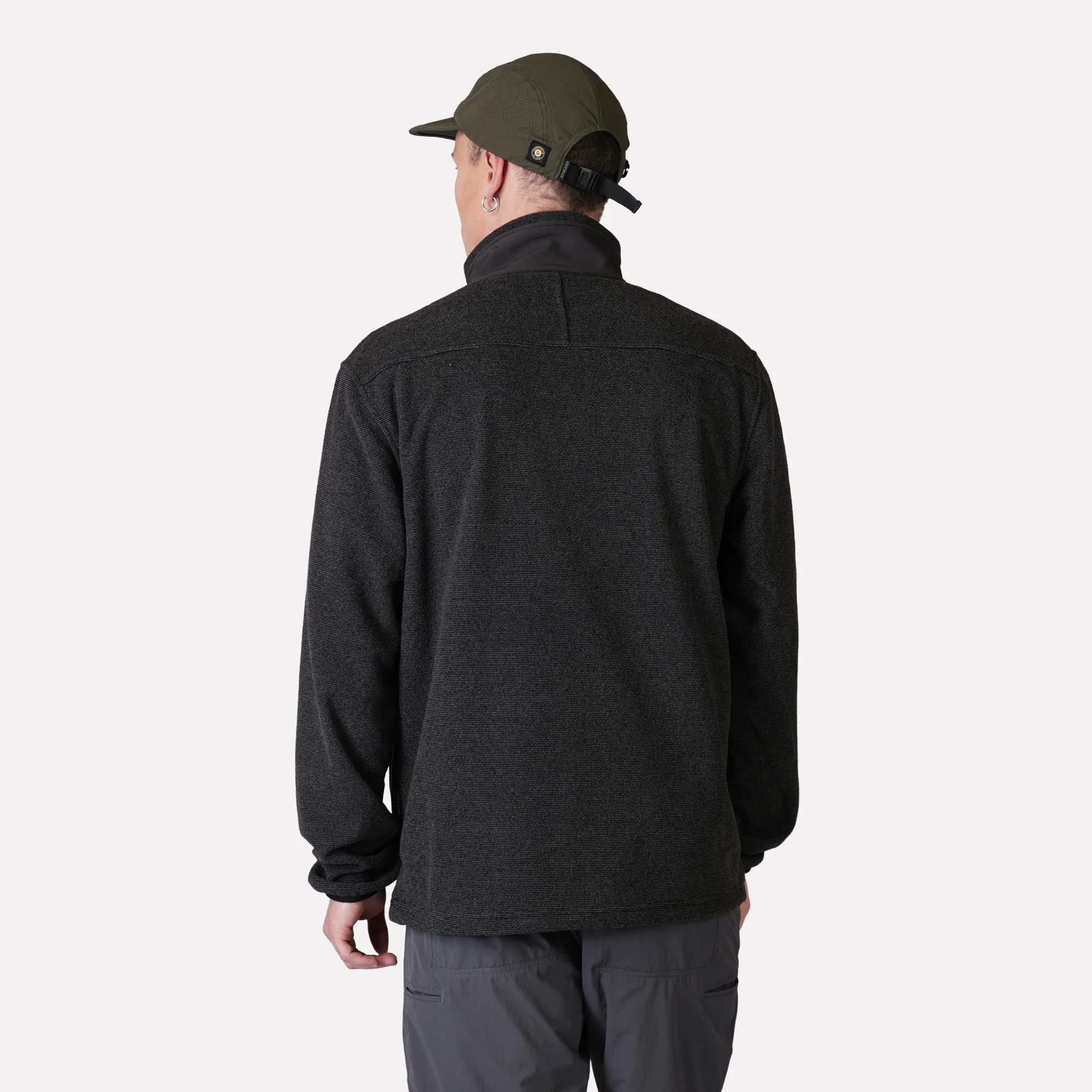 Polar Texturado Hombre Ventisquero Full Zip Gris - Image 3