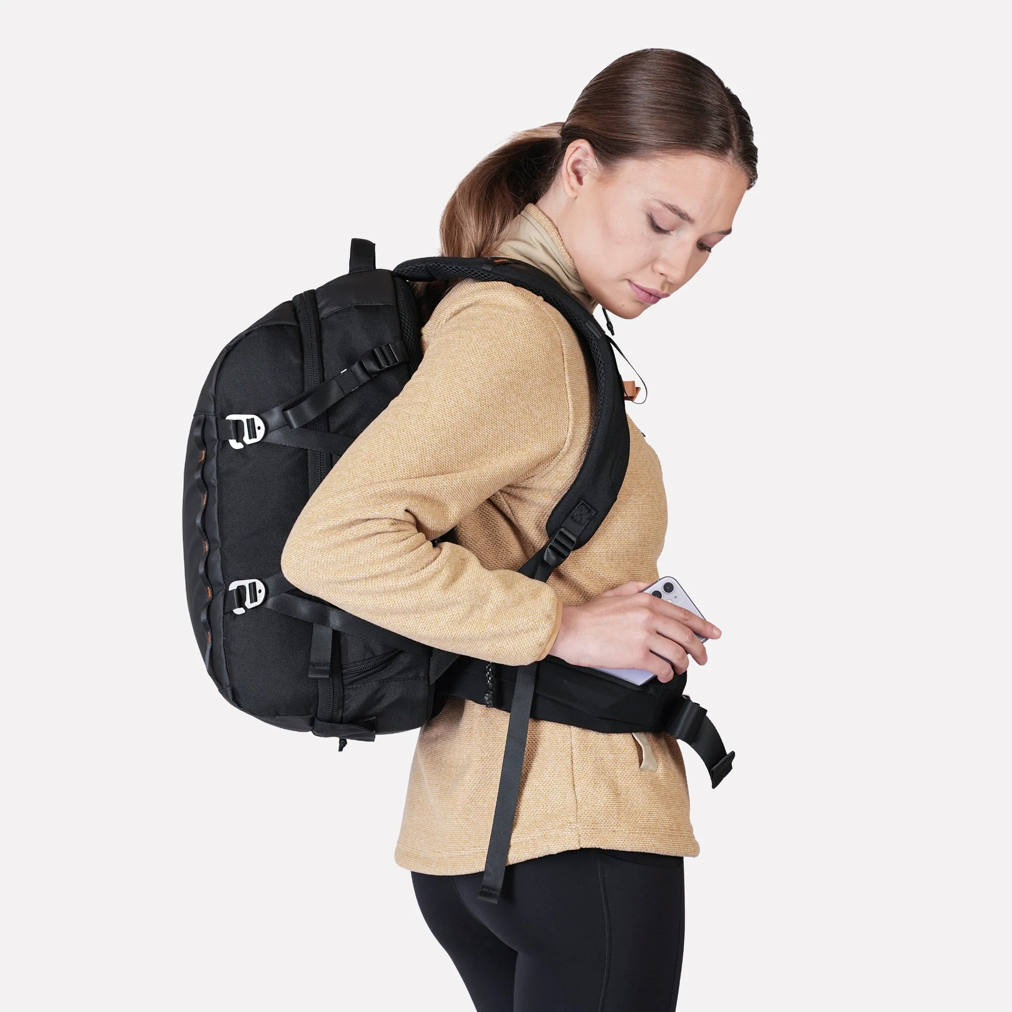 Polar Texturado Mujer Ventisquero Full Zip Beige - Image 8