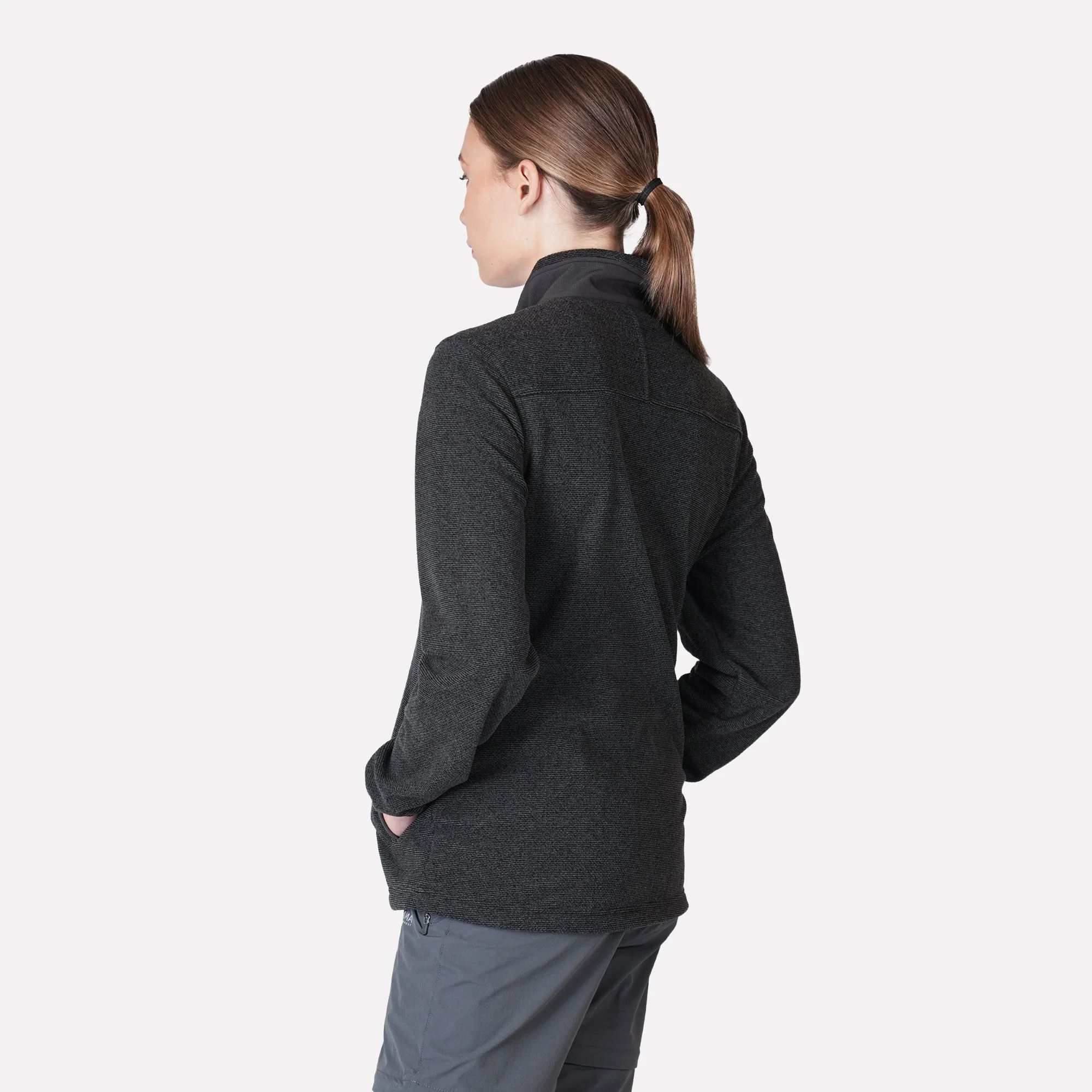 Polar Texturado Mujer Ventisquero Full Zip Gris - Image 2