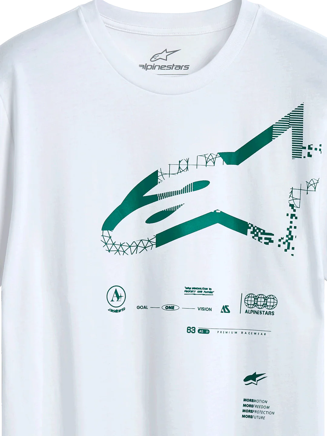 Polera Alpinestars CSF Geográfica Blanco - Image 3