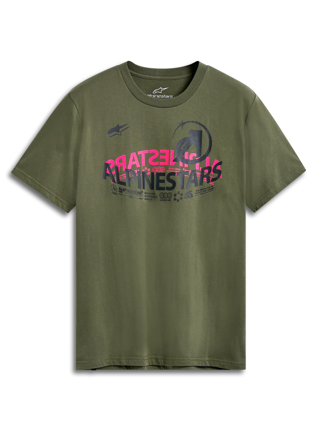 Polera Alpinestars CSF Semicircle Verde Militar