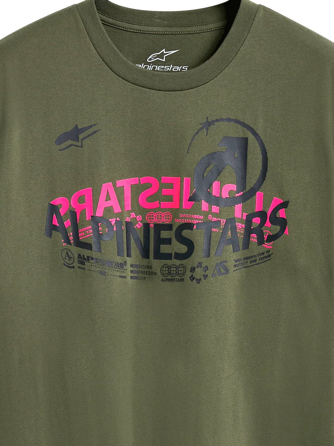 Polera Alpinestars CSF Semicircle Verde Militar - Image 3