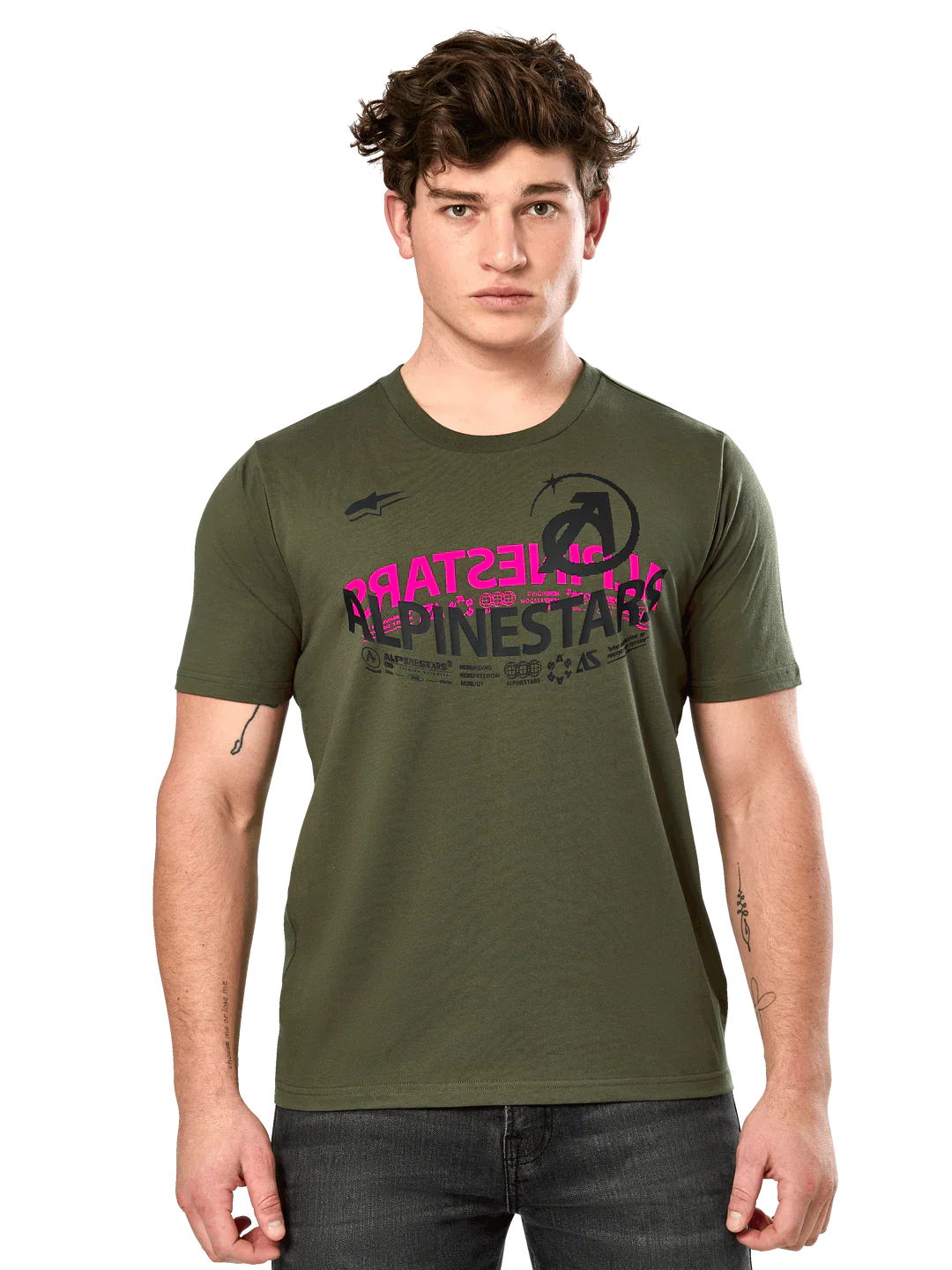 Polera Alpinestars CSF Semicircle Verde Militar - Image 4