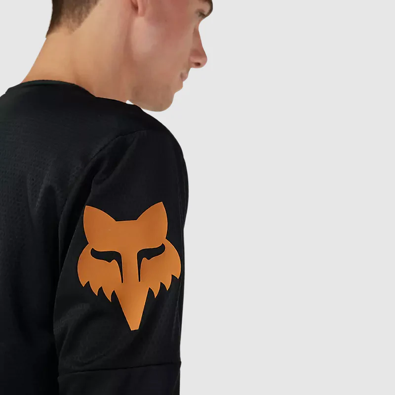 Polera Bicicleta Defend Cekt Manga Larga Cafe Fox - Image 6