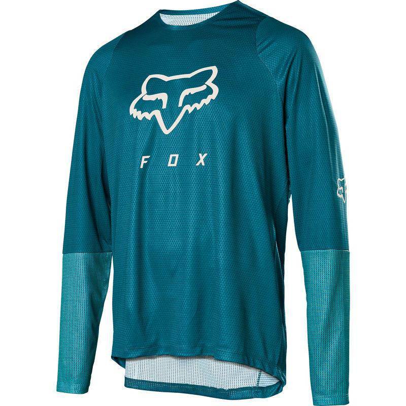 Polera Bicicleta Defend Fox Racing.head Azul Fox Racing.