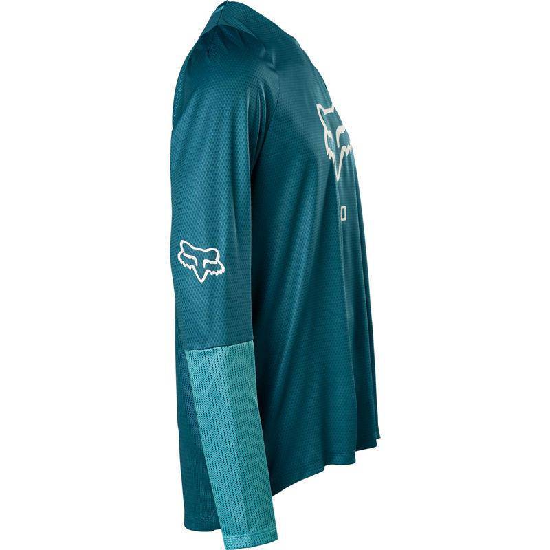 Polera Bicicleta Defend Fox Racing.head Azul Fox Racing. - Image 2