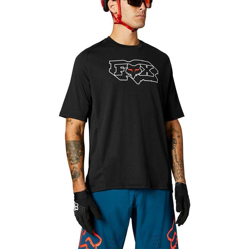 Polera Bicicleta Defend Negro Fox Racing