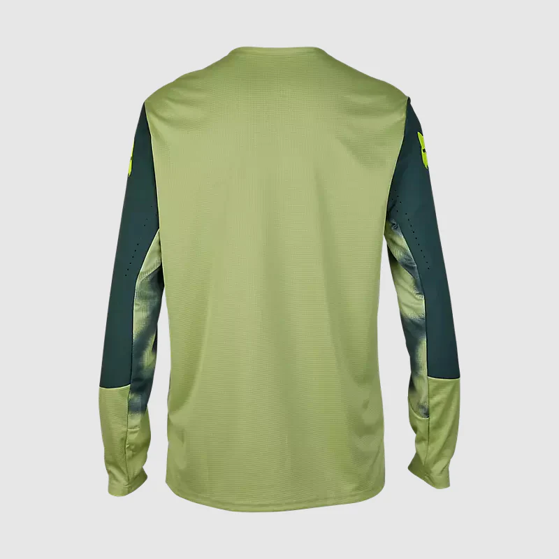 Polera Bicicleta Defend Taunt Manga Larga Verde Fox - Image 2