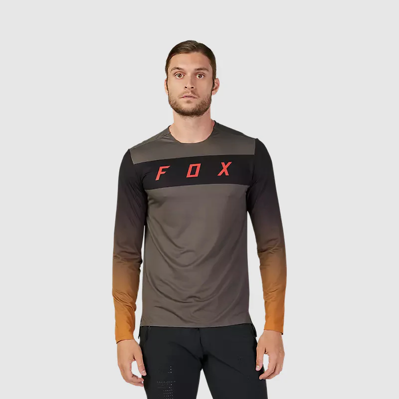 Polera Bicicleta Flexair Arcadia Manga Larga Cafe Fox - Image 2