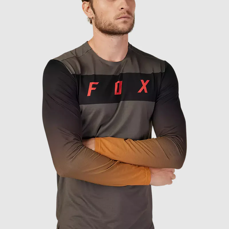 Polera Bicicleta Flexair Arcadia Manga Larga Cafe Fox - Image 4