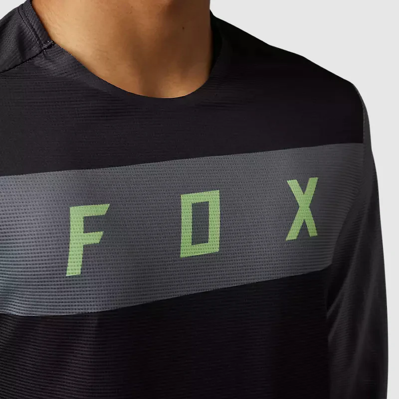 Polera Bicicleta Flexair Arcadia Manga Larga Negro Fox - Image 4