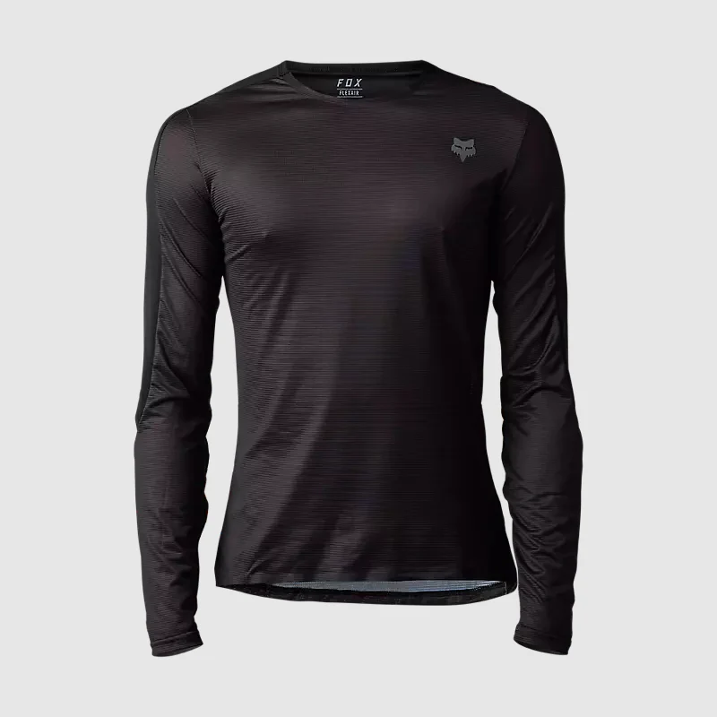 Polera Bicicleta Flexair Ascent Manga Larga Negro Fox - Image 4