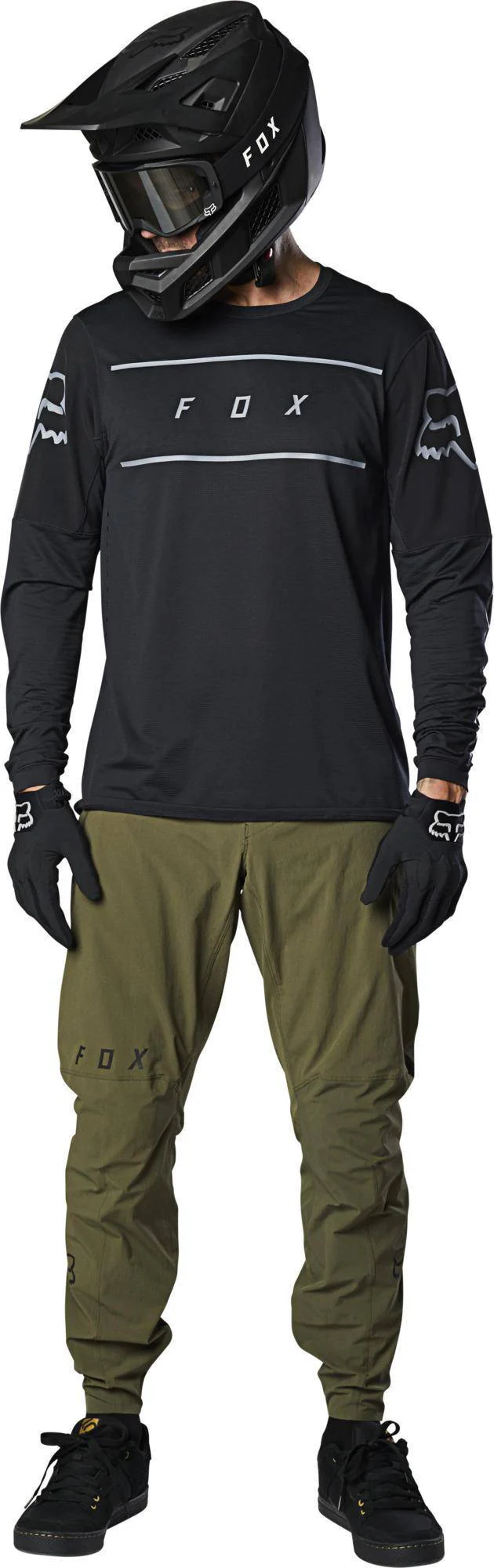 Polera Bicicleta Flexair Fine Line Negro Fox Racing. - Image 2
